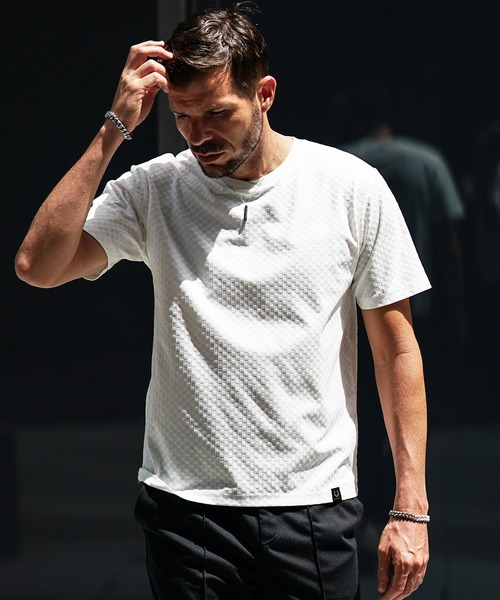 JOKER(ジョーカー)の「ブロック柄デザインクルーネックTシャツ メンズ 半袖 カットソー 夏服(Tシャツ/カットソー・メンズ・グレー/ホワイト/ブラック・XL/M/L)」の8枚目の写真
