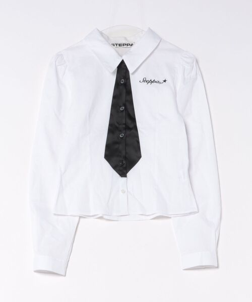 L.H.P(エルエイチピー)の「STEPPA/ステッパ/TIE SHIRT(シャツ/ブラウス・レディース・ホワイト・F)」の1枚目の写真