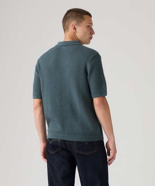 Levi's(リーバイス)の「Levi's/リーバイス ディロン オープンカラーポロシャツ(ポロシャツ・メンズ・ブルー・S/M/L/XL)」の5枚目の写真