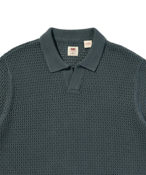 Levi's(リーバイス)の「Levi's/リーバイス ディロン オープンカラーポロシャツ(ポロシャツ・メンズ・ブルー・S/M/L/XL)」の8枚目の写真