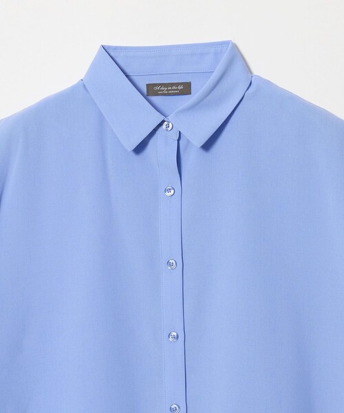 A DAY IN THE LIFE UNITED ARROWS（アデイインザライフユナイテッドアローズ）の「レースレイヤード フレンチスリーブシャツ ＜A DAY IN THE LIFE＞（シャツ/ブラウス・レディース・ホワイト/ブラック/ライトブルー・FREE）」の12枚目の写真