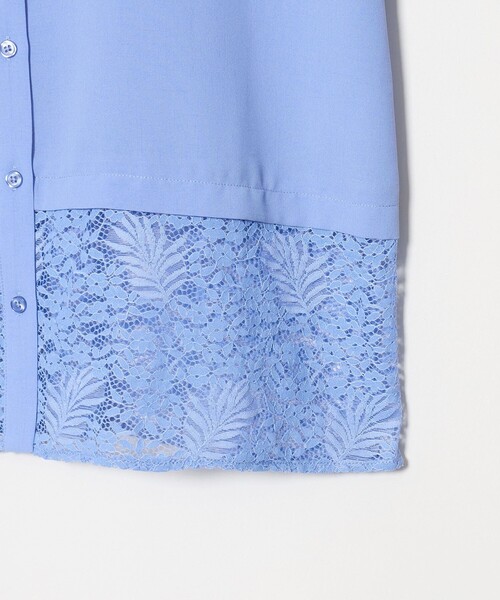 A DAY IN THE LIFE UNITED ARROWS（アデイインザライフユナイテッドアローズ）の「レースレイヤード フレンチスリーブシャツ ＜A DAY IN THE LIFE＞（シャツ/ブラウス・レディース・ホワイト/ブラック/ライトブルー・FREE）」の14枚目の写真