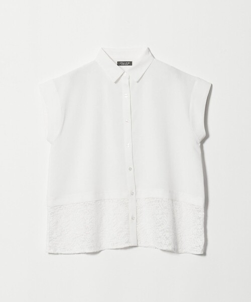 A DAY IN THE LIFE UNITED ARROWS（アデイインザライフユナイテッドアローズ）の「レースレイヤード フレンチスリーブシャツ ＜A DAY IN THE LIFE＞（シャツ/ブラウス・レディース・ホワイト/ブラック/ライトブルー・FREE）」の17枚目の写真