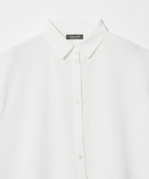 A DAY IN THE LIFE UNITED ARROWS（アデイインザライフユナイテッドアローズ）の「レースレイヤード フレンチスリーブシャツ ＜A DAY IN THE LIFE＞（シャツ/ブラウス・レディース・ホワイト/ブラック/ライトブルー・FREE）」の18枚目の写真