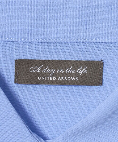A DAY IN THE LIFE UNITED ARROWS（アデイインザライフユナイテッドアローズ）の「レースレイヤード フレンチスリーブシャツ ＜A DAY IN THE LIFE＞（シャツ/ブラウス・レディース・ホワイト/ブラック/ライトブルー・FREE）」の4枚目の写真