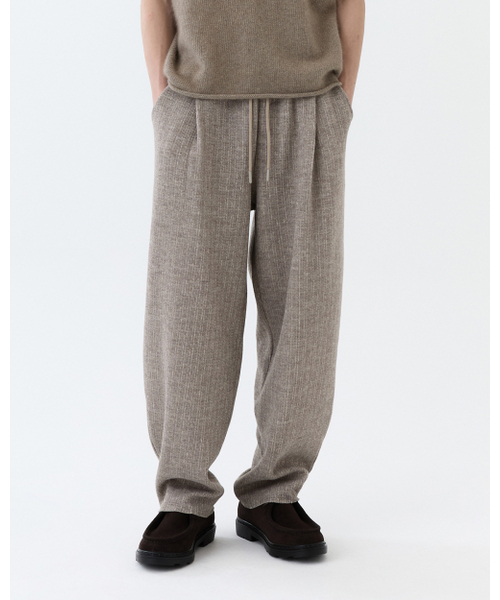 THEENDQUESTION(ジエンドクエスチョン)の「Knit tuck wide pants / BEIGE(その他パンツ・レディース・その他・FREE)」の10枚目の写真