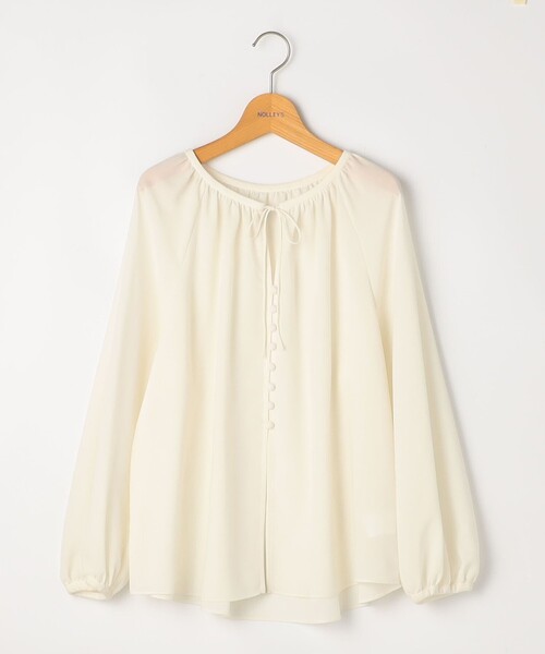NOLLEY’S(ノーリーズ)の「ウォッシャブルエアリーギャザーネックブラウス(シャツ/ブラウス・レディース・オフホワイト・38)」の16枚目の写真
