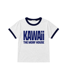 カワイリング 半袖Tシャツ ホワイトメランジ