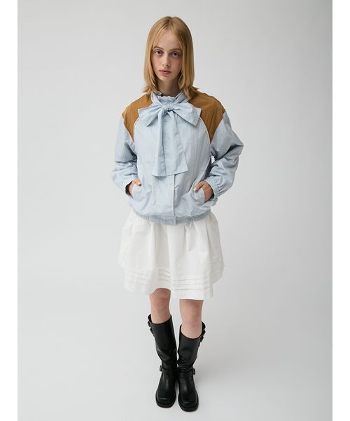 LILY BROWN(リリーブラウン)の「フロントリボンウィンドブレーカー(ブルゾン・レディース・ネイビー/ライトベージュ/ボルドー/ブルー・F)」の19枚目の写真