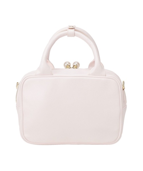 Maison de FLEUR(メゾンドフルール)の「ミニポーチ付きエンボスロゴスクエアボストン(ボストンバッグ・レディース・ブラック/ピンク・FREE)」の16枚目の写真