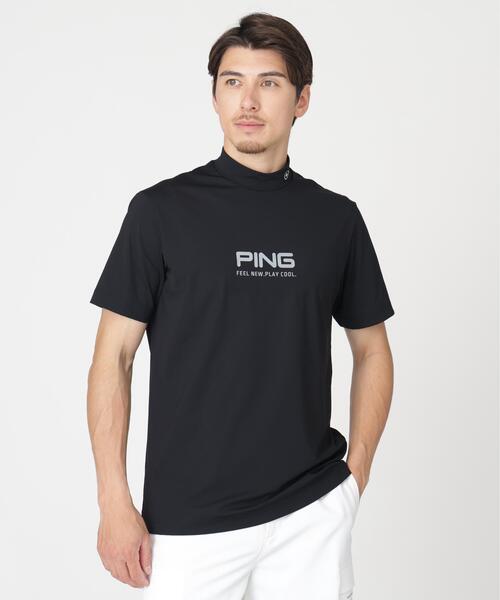 PING(ピン)の「【PING APPAREL】半袖ハイネックシャツ (MENS)(Tシャツ/カットソー・メンズ・グレー/ブルー/ホワイト/ブラック・LL1/L/LL/M/S)」の1枚目の写真