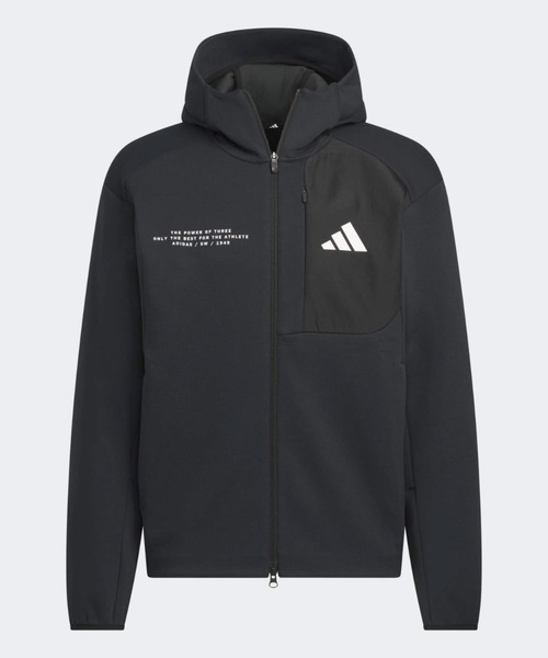 adidas(アディダス)の「アディダスアダプテーション レギュラーフィット フード付きフルジップトラックトップ / ジャージ / アディダス adidas(マウンテンパーカー・メンズ・ブラック・SMALL/X-LARGE/3XL/LARGE/MEDIUM/X-SMALL/XX-LARGE)」の4枚目の写真