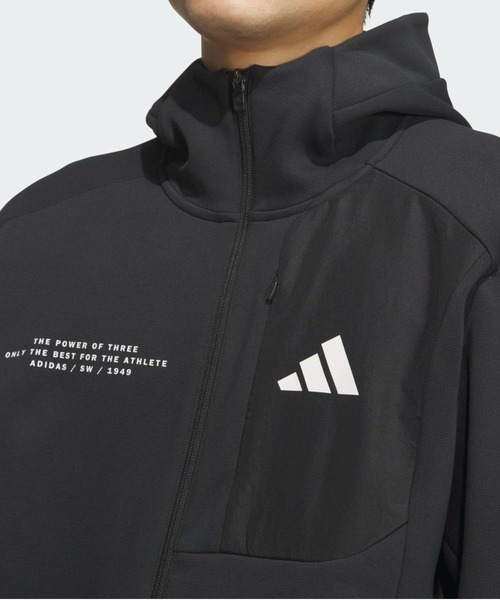 adidas(アディダス)の「アディダスアダプテーション レギュラーフィット フード付きフルジップトラックトップ / ジャージ / アディダス adidas(マウンテンパーカー・メンズ・ブラック・SMALL/X-LARGE/3XL/LARGE/MEDIUM/X-SMALL/XX-LARGE)」の5枚目の写真