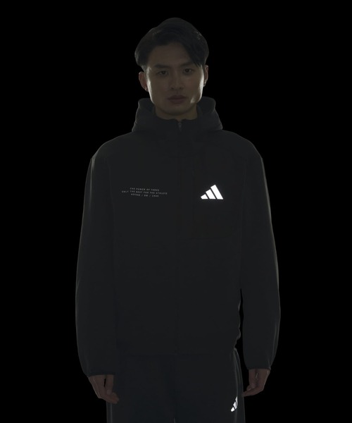adidas(アディダス)の「アディダスアダプテーション レギュラーフィット フード付きフルジップトラックトップ / ジャージ / アディダス adidas(マウンテンパーカー・メンズ・ブラック・SMALL/X-LARGE/3XL/LARGE/MEDIUM/X-SMALL/XX-LARGE)」の7枚目の写真