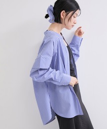 チュニックシャツ&シュシュ/セットアイテム
