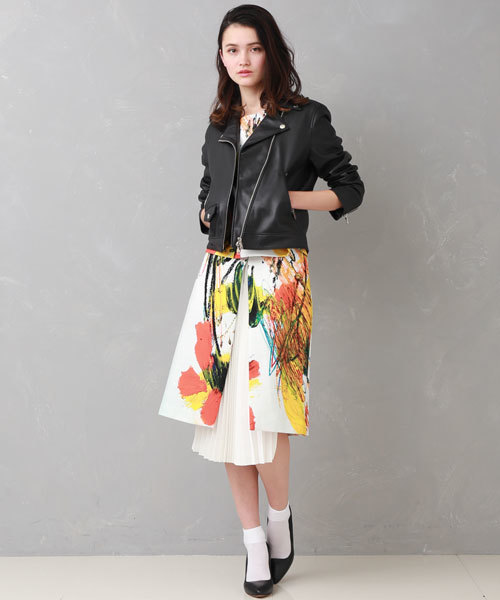 UNITED TOKYO（ユナイテッドトウキョウ）の「ダブルレザーライダースジャケット（ライダースジャケット・レディース・ブラック・1/2）」の12枚目の写真