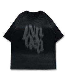 グラデーションスプレーウォッシング半袖Tシャツ LQ3TU636_DARK GREY