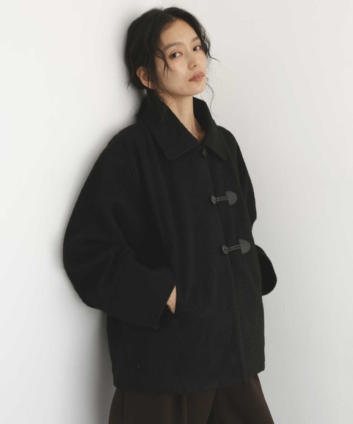 hellam(へラム)の「シャギーダッフルオーバーコート(テーラードジャケット・レディース・アイボリー/ブラウン/ブラック/ネイビー・FREE)」の6枚目の写真