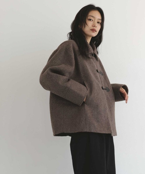 hellam(へラム)の「シャギーダッフルオーバーコート(テーラードジャケット・レディース・アイボリー/ブラウン/ブラック/ネイビー・FREE)」の16枚目の写真