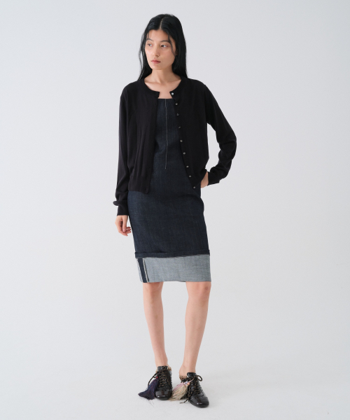 CENTAUR.KR（セントール）の「ターンアップデニムビスチェドレス_BLUE（ワンピース・レディース・その他・SMALL/MEDIUM）」の2枚目の写真