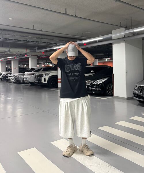 mydeepbluememories（マイディープブルーメモリーズ）の「MM Vintage Crack T-shirt (BLACK)（Tシャツ/カットソー・レディース・ミックスグレー・1/2）」の3枚目の写真