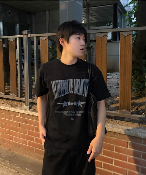 mydeepbluememories（マイディープブルーメモリーズ）の「MM Vintage Crack T-shirt (BLACK)（Tシャツ/カットソー・レディース・ミックスグレー・1/2）」の5枚目の写真