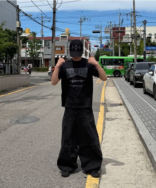 mydeepbluememories（マイディープブルーメモリーズ）の「MM Vintage Crack T-shirt (BLACK)（Tシャツ/カットソー・レディース・ミックスグレー・1/2）」の8枚目の写真