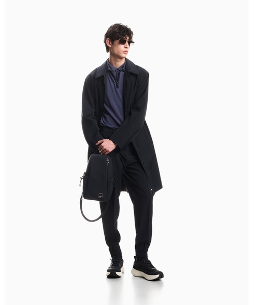 EMPORIO ARMANI(エンポリオアルマーニ)の「<オンライン限定>【エンポリオ アルマーニ】メッシュ&スエード レースアップ スニーカー(スニーカー・メンズ・ネイビー系1・7.5/8/7/6.5/9/8.5)」の2枚目の写真