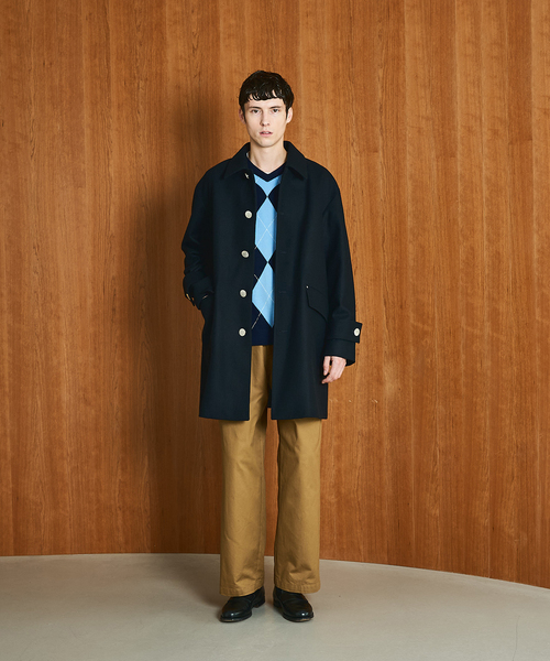 Mackintosh(マッキントッシュ)の「MACKINTOSH(マッキントッシュ) 別注 HUMBIE/ハンビー SL(ステンカラーコート・メンズ・ブラック/ブラウン/ネイビー・38/36/34/32)」の4枚目の写真