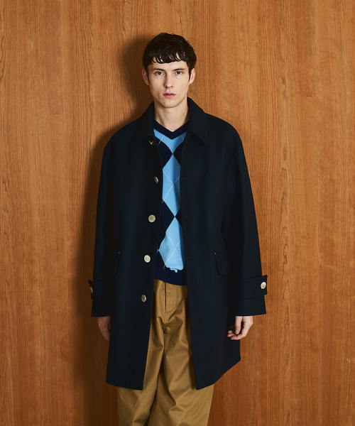 Mackintosh(マッキントッシュ)の「MACKINTOSH(マッキントッシュ) 別注 HUMBIE/ハンビー SL(ステンカラーコート・メンズ・ブラック/ブラウン/ネイビー・38/36/34/32)」の6枚目の写真