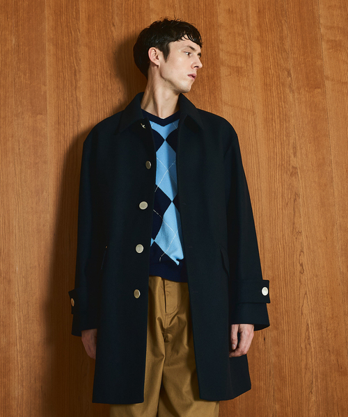 Mackintosh(マッキントッシュ)の「MACKINTOSH(マッキントッシュ) 別注 HUMBIE/ハンビー SL(ステンカラーコート・メンズ・ブラック/ブラウン/ネイビー・38/36/34/32)」の7枚目の写真