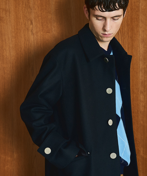 Mackintosh(マッキントッシュ)の「MACKINTOSH(マッキントッシュ) 別注 HUMBIE/ハンビー SL(ステンカラーコート・メンズ・ブラック/ブラウン/ネイビー・38/36/34/32)」の8枚目の写真