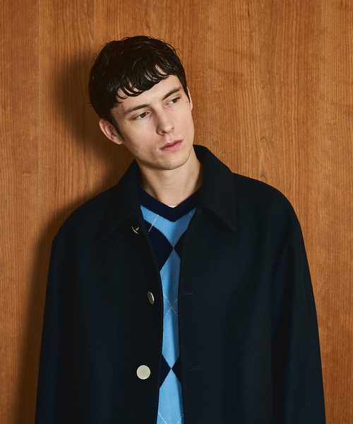 Mackintosh(マッキントッシュ)の「MACKINTOSH(マッキントッシュ) 別注 HUMBIE/ハンビー SL(ステンカラーコート・メンズ・ブラック/ブラウン/ネイビー・38/36/34/32)」の9枚目の写真