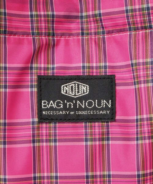 BEAMS BOY（ビームスボーイ）の「BAG'n'NOUN / RETRO 2WAY PACK CHECK（トートバッグ・レディース・ピンク・ONE SIZE）」の5枚目の写真