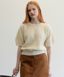 Loop Round Half Knit (Cream_beige)