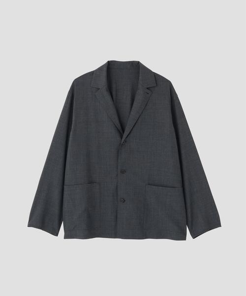 YLEVE(イレーヴ)の「YLEVE / SUPER140's WOOL TROPICAL WORK JACKET(テーラードジャケット・メンズ・グレー系その他3・4/3)」の1枚目の写真