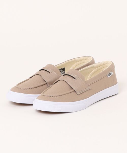 VANS(バンズ)の「VANS ヴァンズ LOAFER LOWPRO ローファー ロープロ V196 LP BEIGE/WHITE(スニーカー・メンズ・レッド・5h/4h/6h/7/5/6)」の1枚目の写真