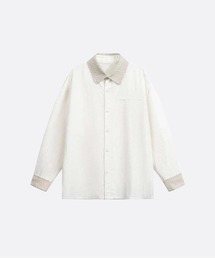 U:UME（ユーム）の「Jacquard Collar Patchwork Shirt（シャツ/ブラウス）」