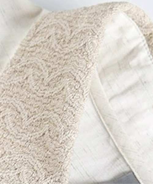 U:UME(ユーム)の「Jacquard Collar Patchwork Shirt(シャツ/ブラウス・メンズ・ブラック/ホワイト・MEDIUM/LARGE/XX-LARGE/X-LARGE)」の3枚目の写真