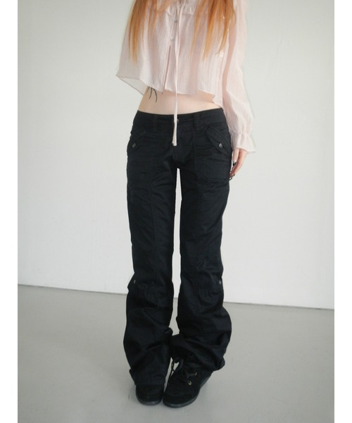 THEAIRTOWN(ジエアタウン)の「crispy 81 straight pants(その他パンツ・レディース・ブラック/ホワイト・MEDIUM/SMALL)」の17枚目の写真