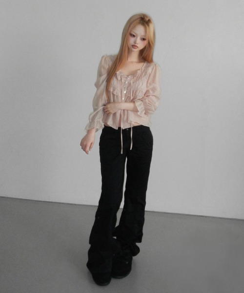 THEAIRTOWN(ジエアタウン)の「crispy 81 straight pants(その他パンツ・レディース・ブラック/ホワイト・MEDIUM/SMALL)」の19枚目の写真