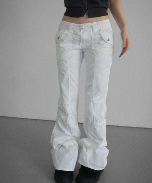 THEAIRTOWN(ジエアタウン)の「crispy 81 straight pants(その他パンツ・レディース・ブラック/ホワイト・MEDIUM/SMALL)」の6枚目の写真
