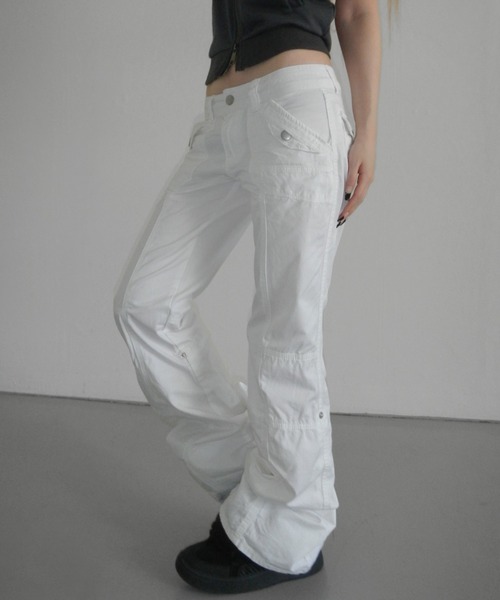 THEAIRTOWN(ジエアタウン)の「crispy 81 straight pants(その他パンツ・レディース・ブラック/ホワイト・MEDIUM/SMALL)」の5枚目の写真