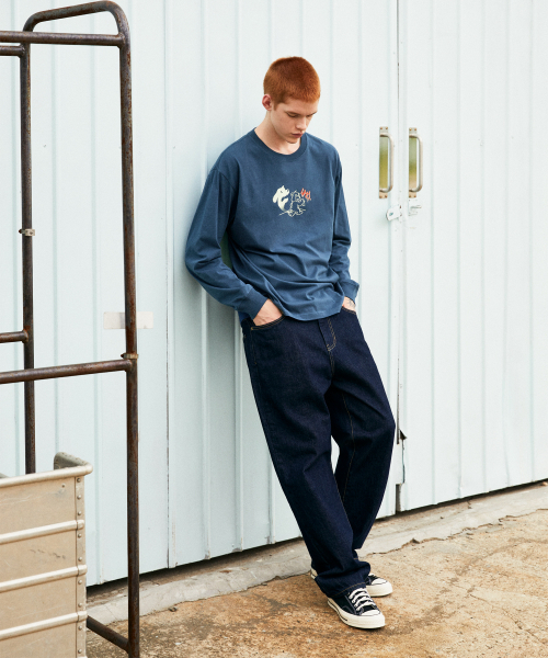 LMCの「SKETCH BEAR LONG SLV TEE vintage blue(Tシャツ/カットソー・レディース・その他・SMALL/X-LARGE/LARGE/MEDIUM)」の2枚目の写真