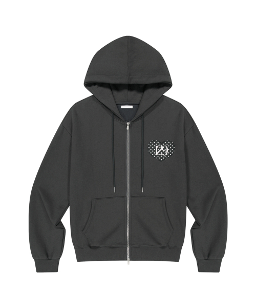 ILLIGO(イリゴ)の「129 ドットジップアップパーカー チャコール(パーカー・レディース・その他・MEDIUM/SMALL/LARGE)」の6枚目の写真