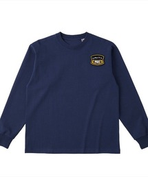 Ol' Basics（オール・ベーシックス） 長袖Tシャツ シェイクハンド プリント ワンポイント USコットン100% 8.1オンス オープンエンド生地 メンズ ユニセックス アメカジ