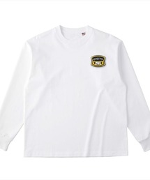 Ol' Basics(オール・ベーシックス) 長袖Tシャツ シェイクハンド プリント ワンポイント USコットン100% 8.1オンス オープンエンド生地 メンズ ユニセックス アメカジ