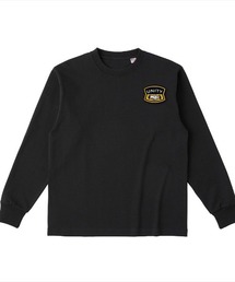 Ol' Basics（オール・ベーシックス） 長袖Tシャツ シェイクハンド プリント ワンポイント USコットン100% 8.1オンス オープンエンド生地 メンズ ユニセックス アメカジ