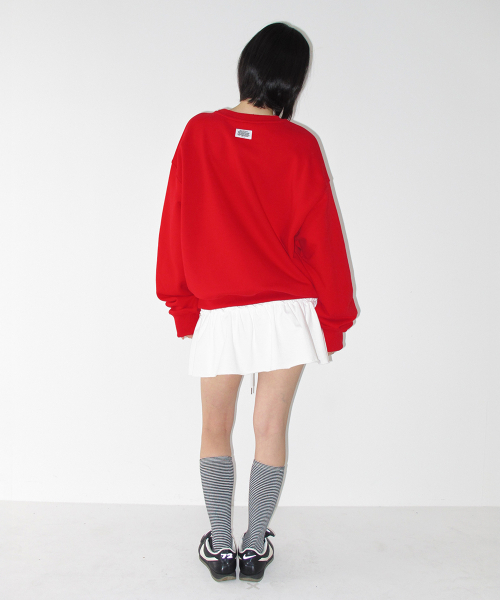 RONRON(ロンロン)の「RR 1988 VINTAGE RIBBON SWEATSHIRT RED(スウェット・レディース・その他・FREE)」の3枚目の写真