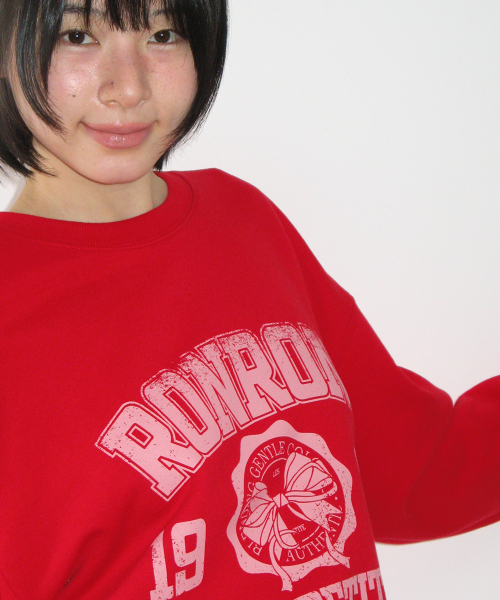 RONRON(ロンロン)の「RR 1988 VINTAGE RIBBON SWEATSHIRT RED(スウェット・レディース・その他・FREE)」の4枚目の写真
